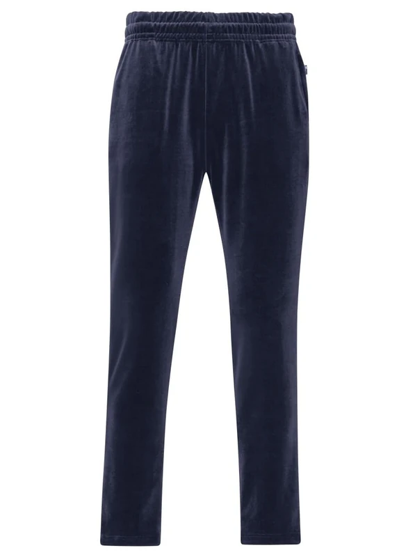 Trigema Nicki Trousers with Practical Pockets, Navy, XXL