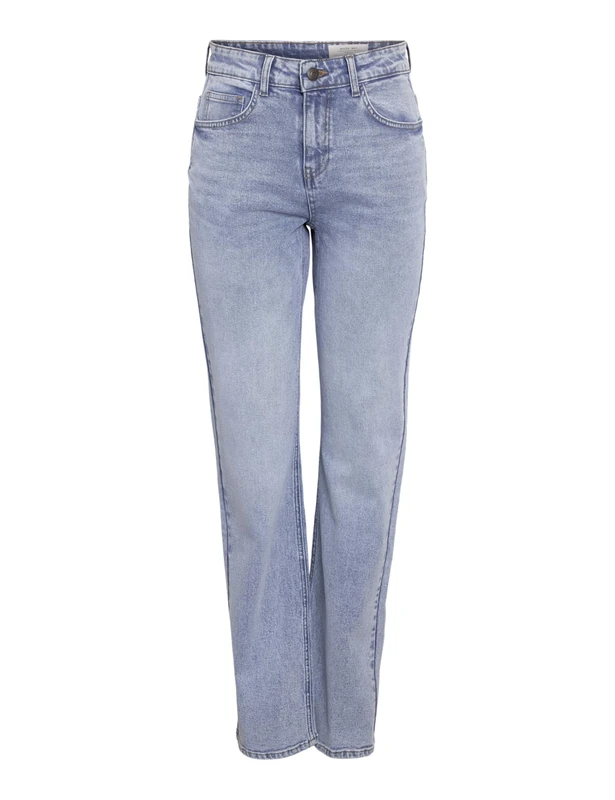 Noisy may Women's Nmmonica Hw Straight Jean Az359Lb Noos, Light Blue (Light Blue Denim), 30W x 32L