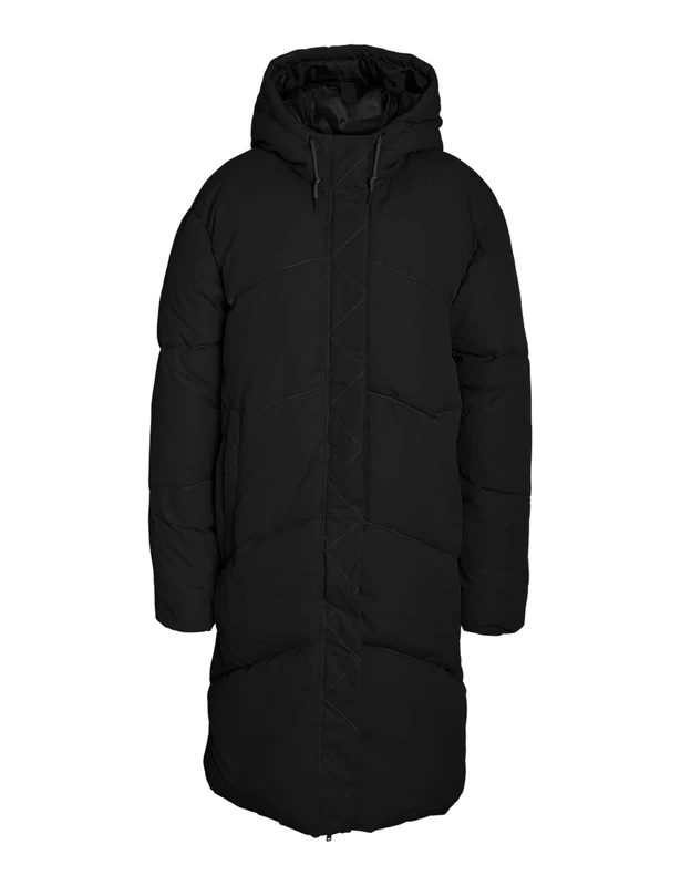 Noisy may NMTenna L/S Long Jacket Noos Women's Coat Brown Streetwear, black, M