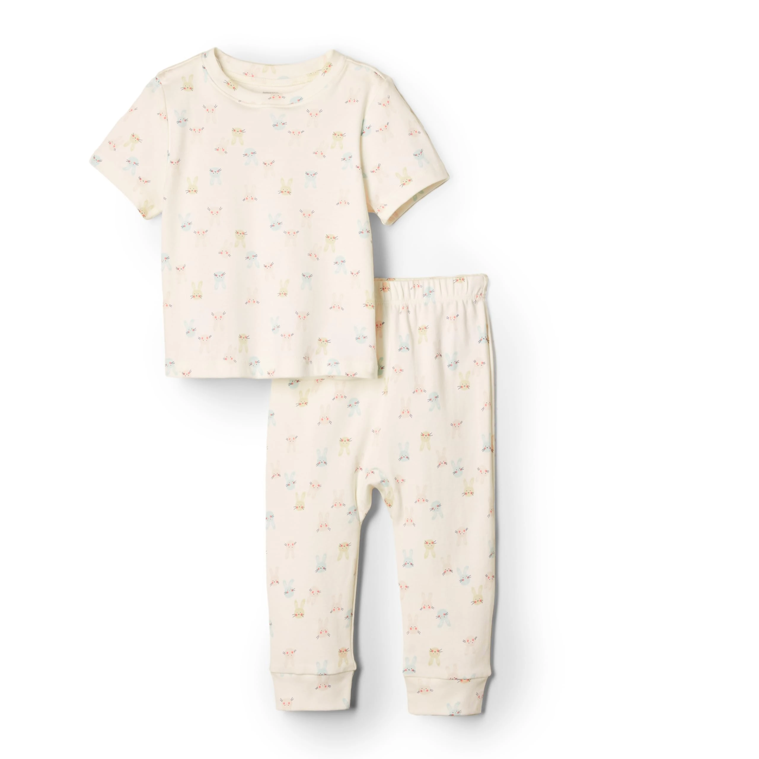 Amazon Essentials x Sofia Grainge Unisex Babies' Pant & Top Set, Ivory Little Bunnies, 24 Months
