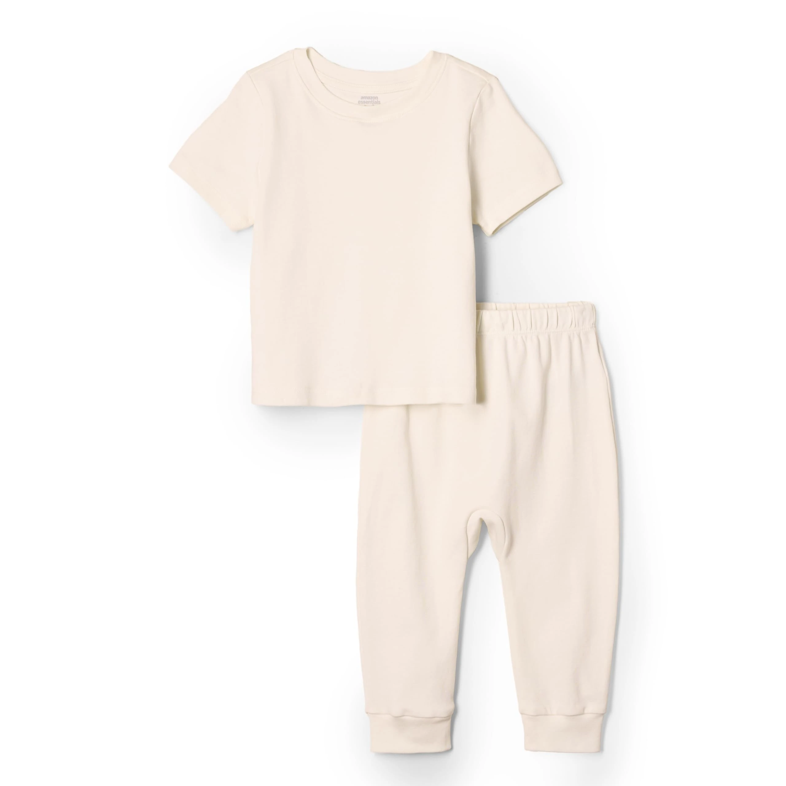 Amazon Essentials x Sofia Grainge Unisex Babies' Trouser & Top Set, Ivory, 24 Months