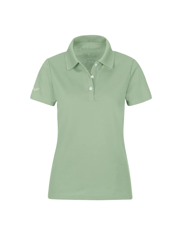 Trigema Women's 527603 Polo Shirt, Green Tea, XXL