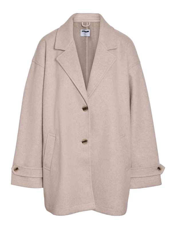 Noisy may Women's Nmalicia LS Oversize Blazer Noos, Silver Lining, L, Silver Lining, L