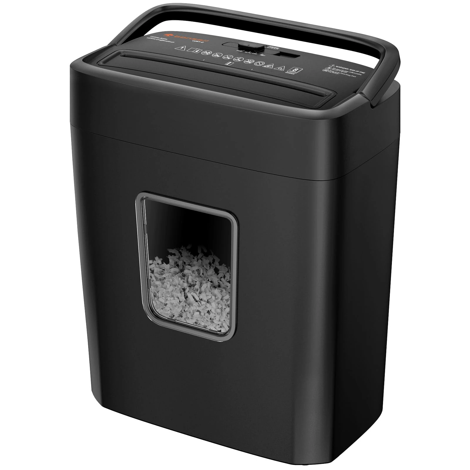 Bonsaii 8-Sheet Cross-Cut Paper Shredder for Home Office, P-4 Security, Shreds Credit Cards, Staples, Paper Clips, Overheat Protection, Easy Jam Clearance, 16L Bin (C261-C NEW)
