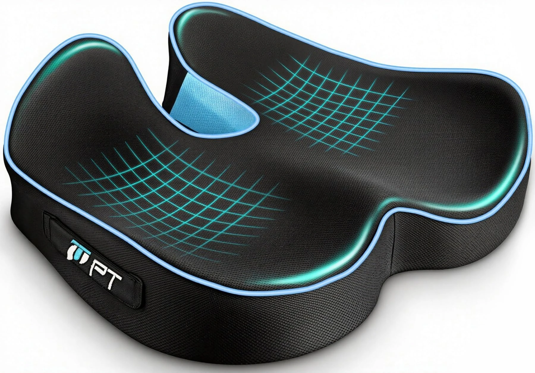 POOTACK Seat Cushions, Comfort Memory Foam Office Chair Cushion, Ergonomic Support Desk Chair Cushions Seat Pad for Office Chair/Car Seat/Wheelchair/Gaming Chairs, Large & Non-Slip