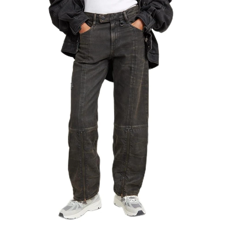 G-Star Women's Judee Biker Low Waist Loose Jeans, Brown (worn in ignition destroyed D25287-D490-G795), 27W / 28L - Image 1
