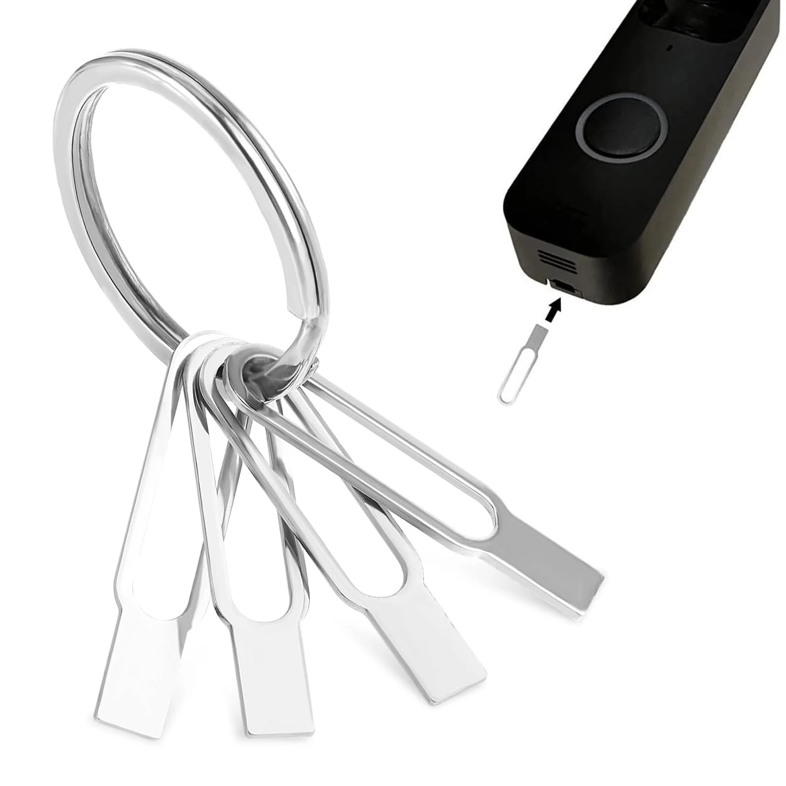 4-Pack Blink Doorbell Key Replacement Tool - Doorbell Camera Release Pin for Easy Removal of Mount & Battery Replacement - Compatible with Blink Video Doorbell