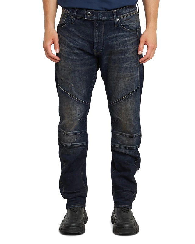 G-Star Men's Moto Cross 3D Slim Jeans, Blue (worn in mountainous desert destroyed D25364-C051-G753), 32W / 34L