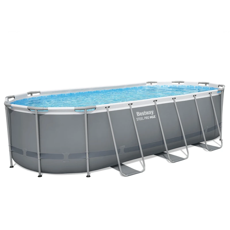 Steel Pro MAX 18' x 9' x 48"/5.49m x 2.74m x 1.22m Oval Pool Set