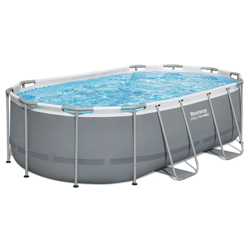 Steel Pro MAX 14' x 8'2" x 39.5"/4.27m x 2.50m x 1.00m Oval Pool Set