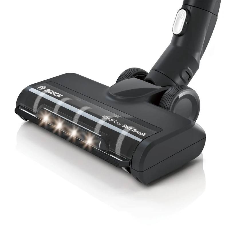 Bosch BHZUHFN Hard Floor Soft Nozzle with LED Lighting, Suitable for Unlimited 6, 7 and 8 Cordless Vacuum Cleaners, Ideal for Parquet and Tiles, Gentle Cleaning, Original Accessories, Durable, Black