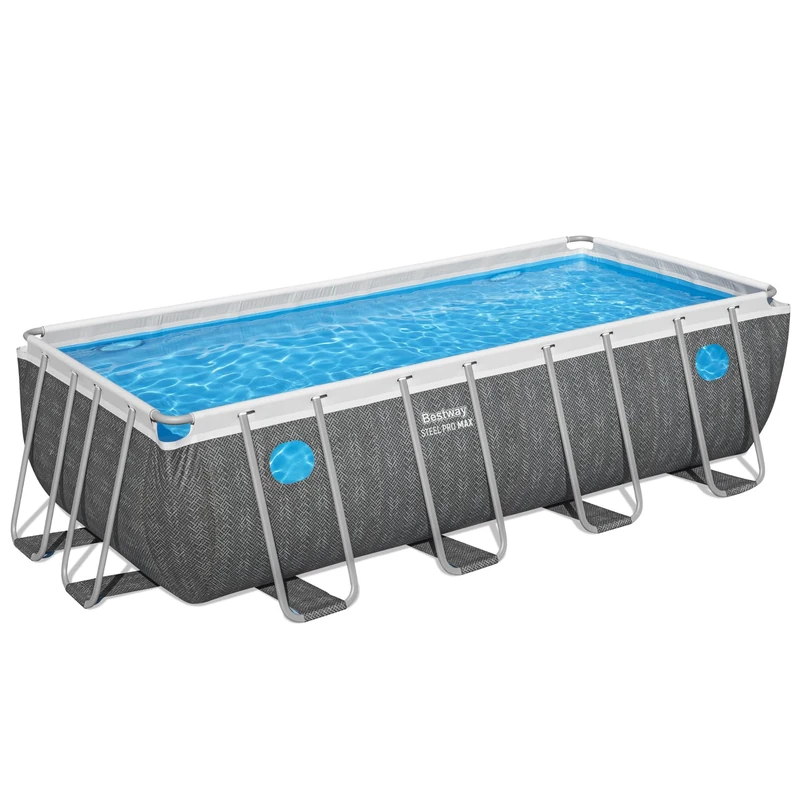 Steel Pro MAX 16' x 8' x 48"/4.88m x 2.44m x 1.22m Splashview Rectangular Pool Set