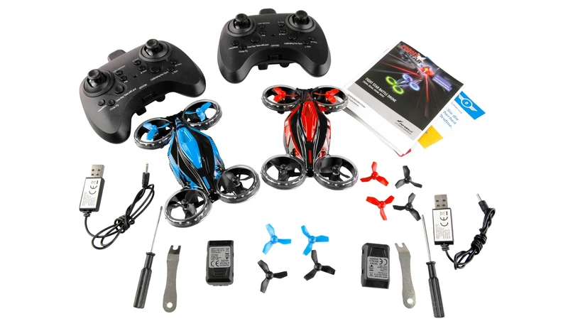 Amewi FightStar Battle Drone Set RTF Red & Blue