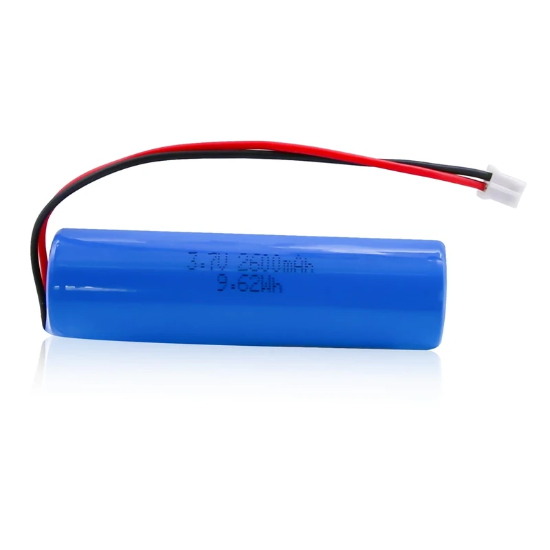 Uxney 3.7V 2600mAh Rechargeable Batteries Lithium ion Battery with PH2.0/2P Connector for DIY Electronics Products, Toys, Lighting, Bluetooth Equipment