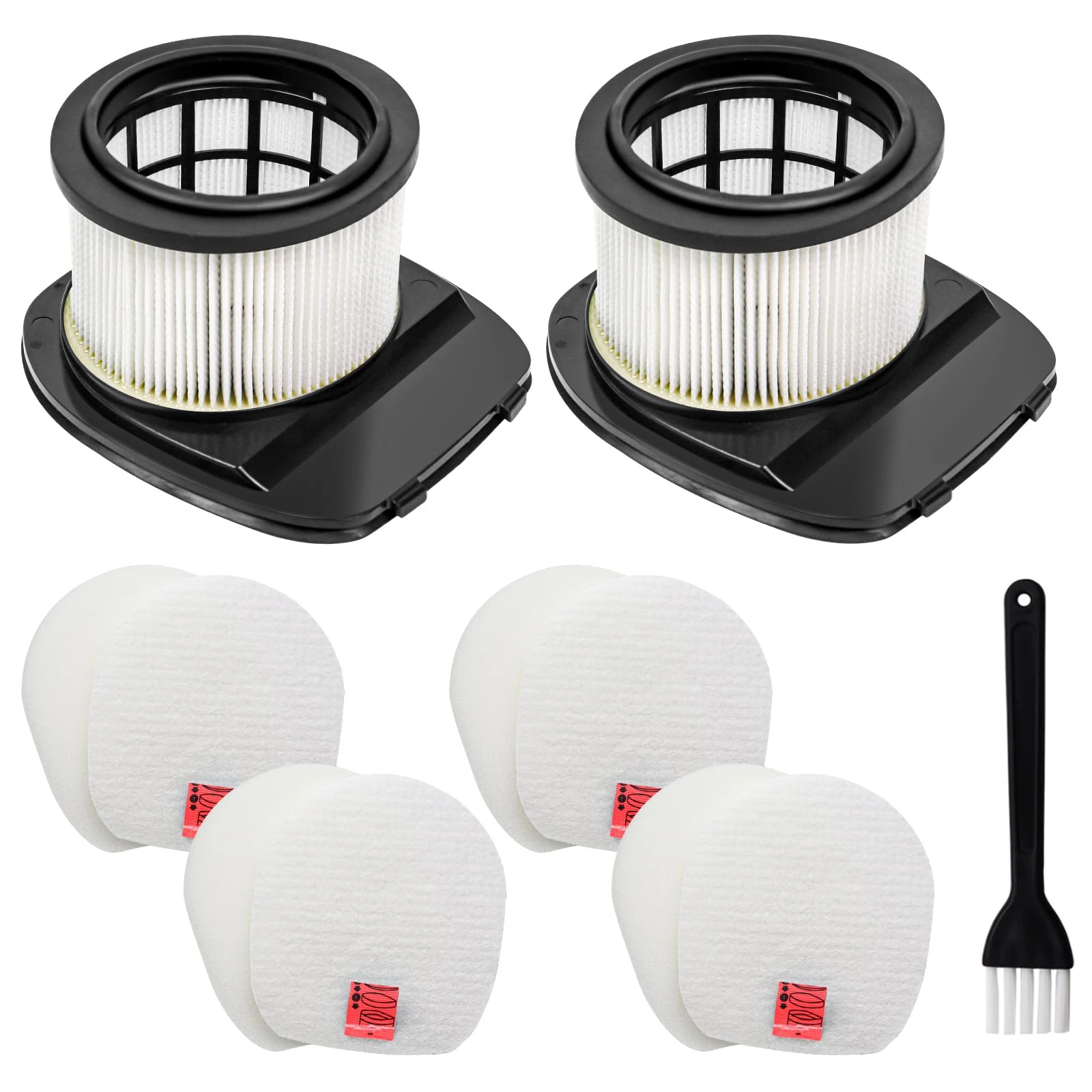 Spofan Filter Replacement for Shark IZ202UK IZ202UKT IZ252UK IZ252UKT IZ201UK IZ201UKT IZ251UK IZ251UKT IZ380UK IZ380UKT IZ370UK Pet Cordless Stick Vacuum, 2 HEPA + 4 Foam Felt Filter