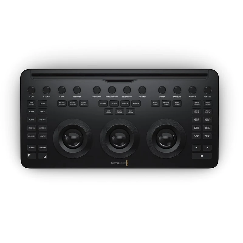 Blackmagic Design Davinci Resolve Micro Color Panel with Keyboard Lettering in German