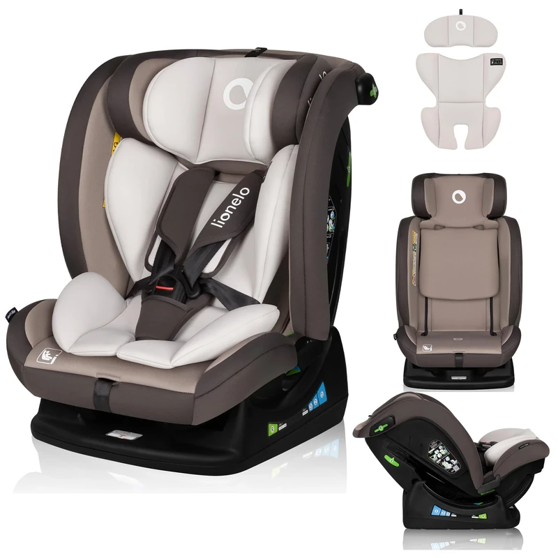LIONELO Baby Car Seat AART i-Size for Children from birth 40 to 150cm 0-36kg Forward & Rear Facing, Universal Fit, 13 Levels Adjustable headrest, Reclining, Washable fabrics, breathable insert DRI-SET