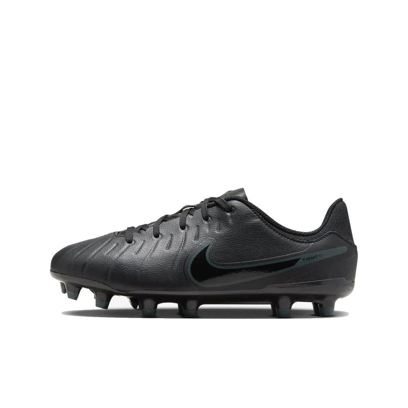 Nike Unisex Kids Legend 10 Academy Fg/Mg Football Shoe, Black Black Deep Jungle, 3 UK
