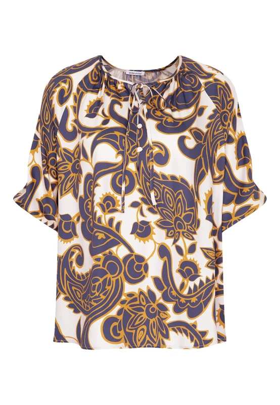 Seidensticker Women's Damen Bluse Blouse, Blue, 20