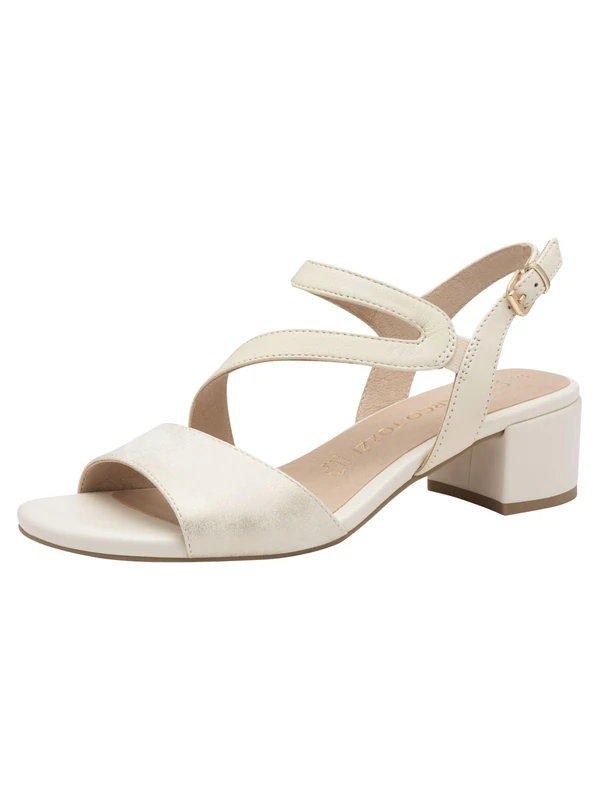 MARCO TOZZI Women's 2-28209-44 Sandals, Ivory Comb, 5 UK
