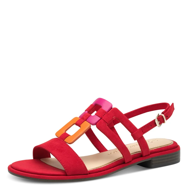 MARCO TOZZI Women's 2-28107-42 Sandals, red, 8.5 UK