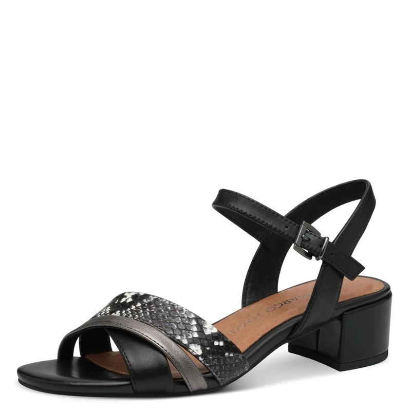MARCO TOZZI Women's 2-28210-44 Sandals, Black (Black Comb), 6 UK