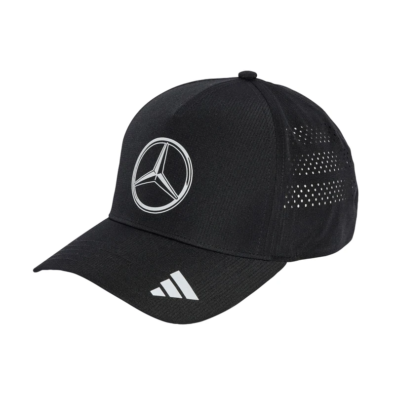 adidas Unisex Mercedes - AMG Petronas Formula ONE Team Mechanics Climacool Trucker Cap, Black/Reflective Silver, M