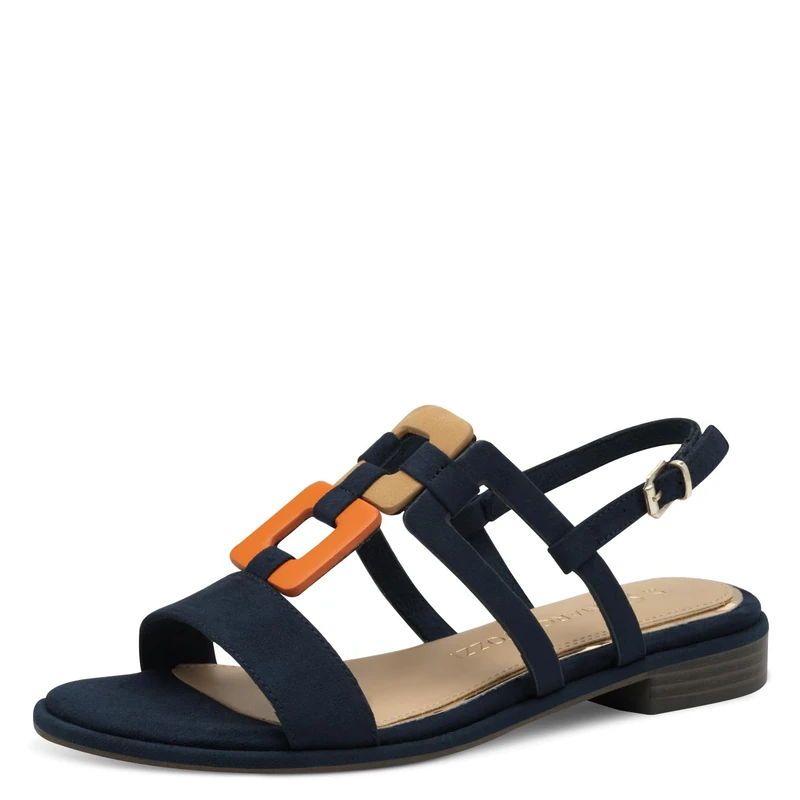 MARCO TOZZI Women's 2-28107-42 Sandals, Blue, 6 UK