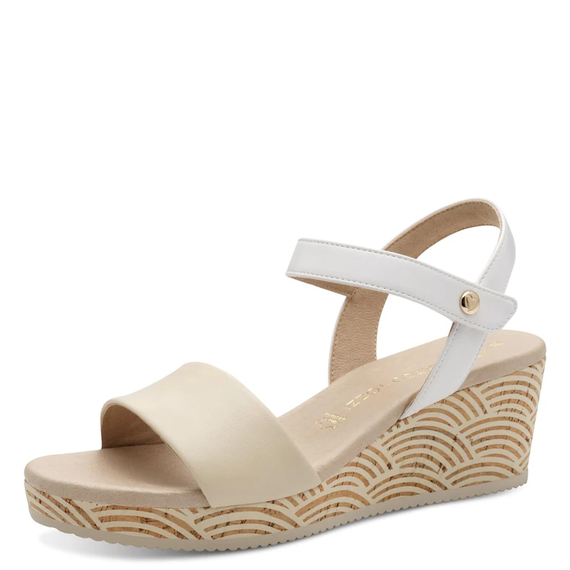 MARCO TOZZI Women's 2-28326-44 Sandals, beige, 8 UK