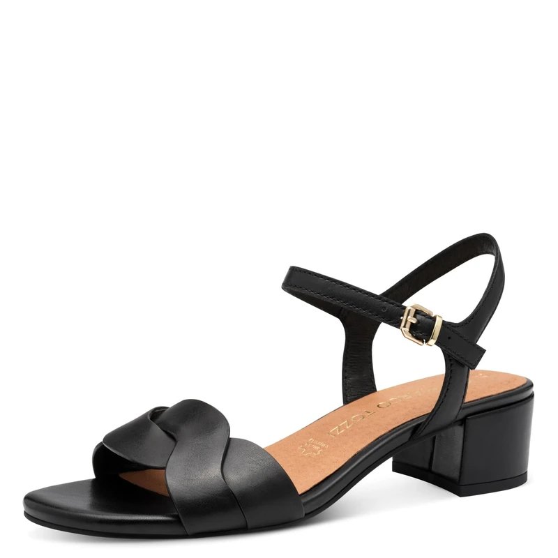 MARCO TOZZI Women's Sandale 2-28208-44, Black, 3.5 UK