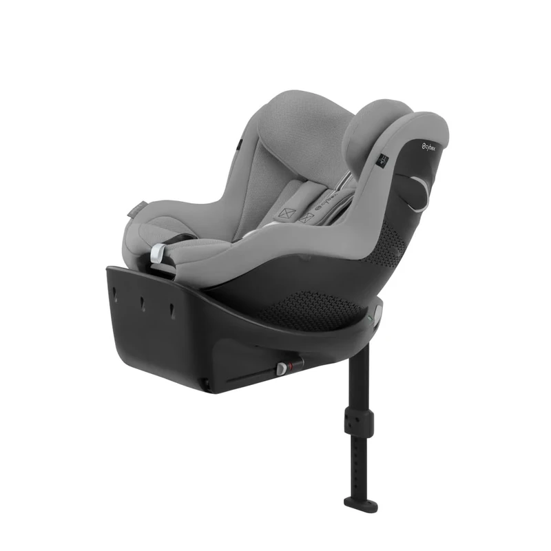 CYBEX Gold Sirona Gi i-Size Plus child car seat incl. base, for 3 month olds to 4 years of age (with newborn insert), max. 20 kg, 61 - 105 cm (use with newborn insert if up to 40 cm tall), Stone Grey