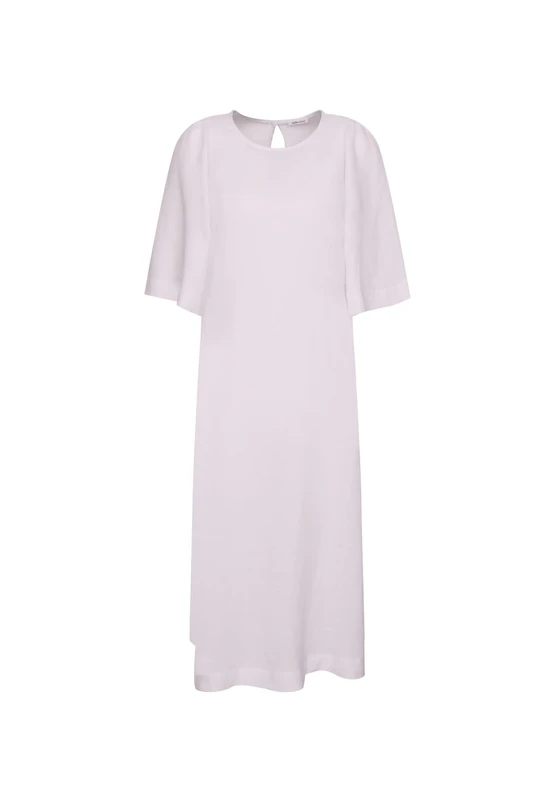 Seidensticker Women's Damen Kleid Dress, White, 18