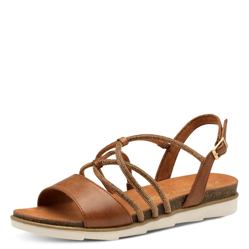 MARCO TOZZI Women's 2-28427-44 Sandals, brown, 8 UK