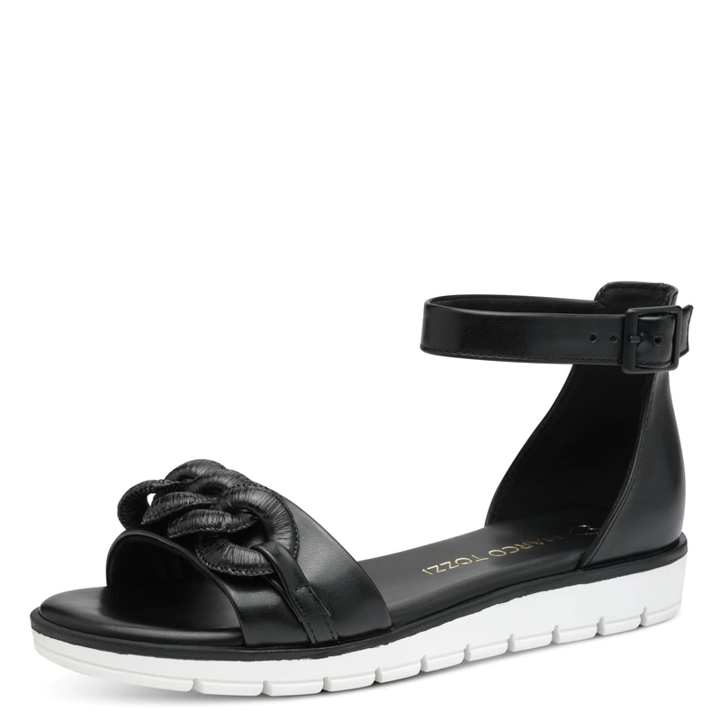 MARCO TOZZI Women's 2-28610-44 Sandals, Black, 3.5 UK