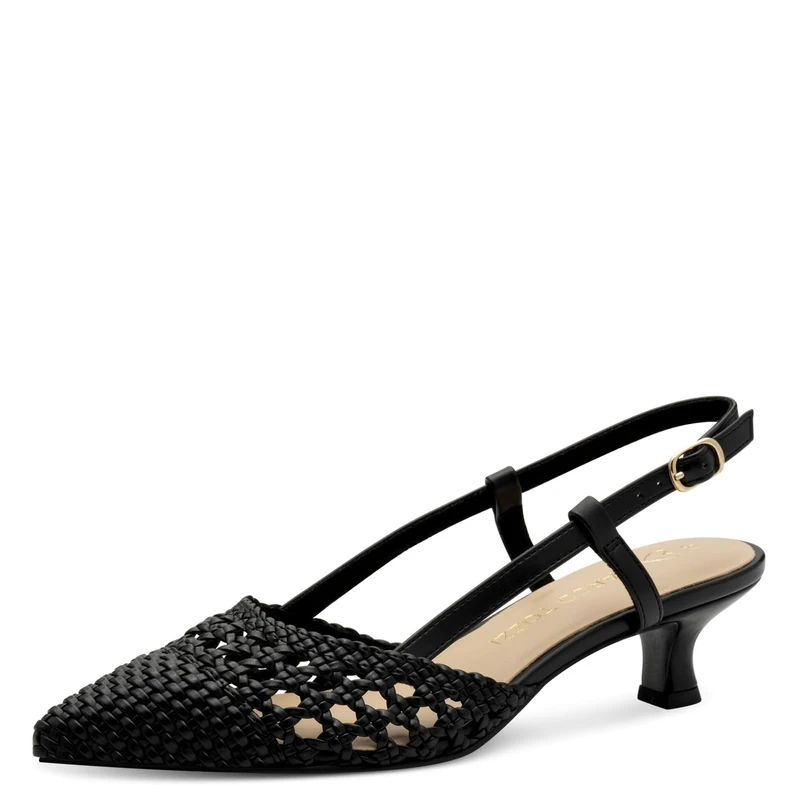 MARCO TOZZI Women's Pumps Soft Feel Me Footbed Soft Lining Vegan Fashionable, Black (Black), 5.5 UK