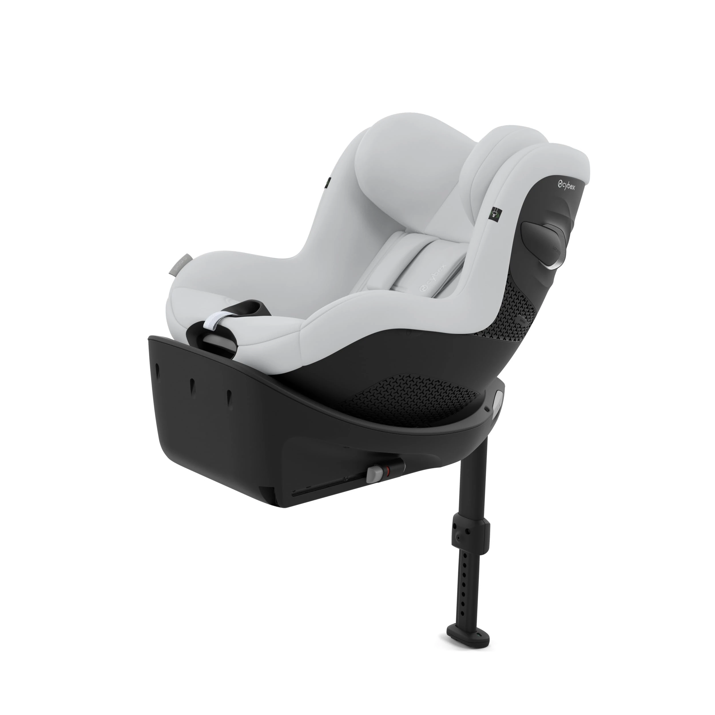 CYBEX Gold Sirona Gi i-Size Comfort child car seat incl. base, for 3 month olds to 4 years of age (with insert for newborns), max. 20 kg, 61 - 105 cm (use newborn insert if up to 40cm), Fog Grey