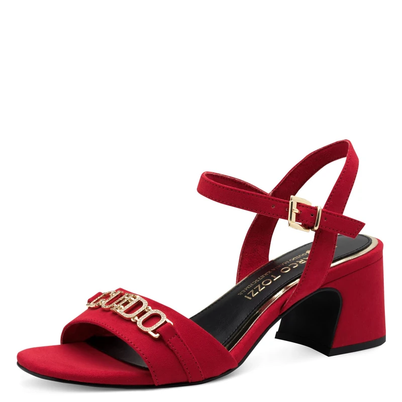 MARCO TOZZI Women's 2-88304-44 Heeled Sandals, red, 7 UK