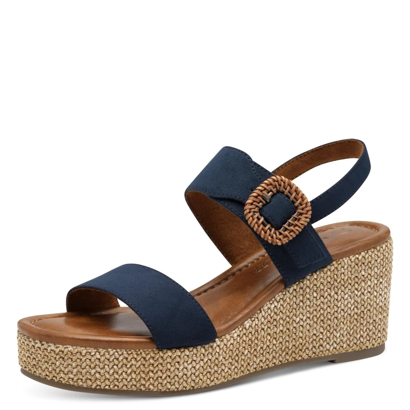 MARCO TOZZI Women's 2-28039-44 Sandals, Navy, 8 UK