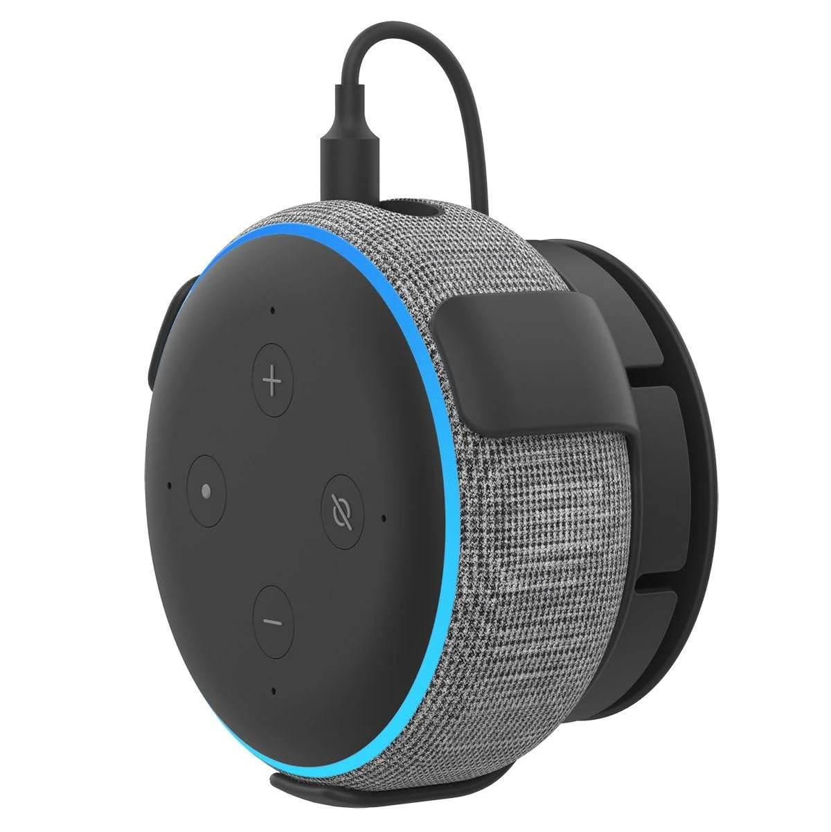 EWIGE Wall Mount for Dot 3rd Gen & Google Nest mini/Home Mini，Wall Holder with Cable Management Screw Mounting