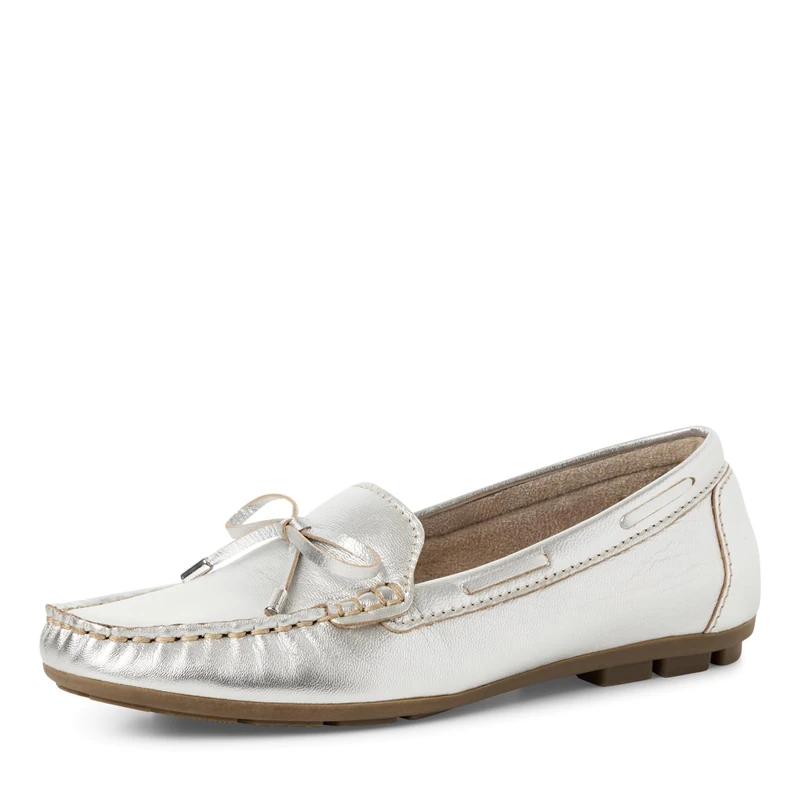 MARCO TOZZI Women's Mokassin 2-24609-44 Moccasin, Metallic, 4 UK