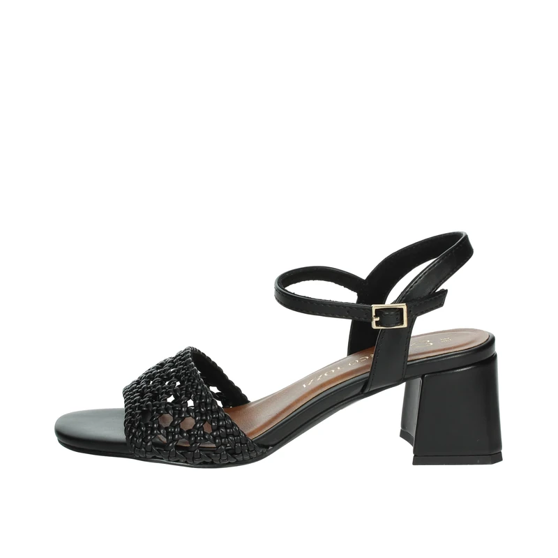 MARCO TOZZI Women's Sandal Soft Feel Me Footbed Soft Lining Vegan Timeless, Black (Black), 8.5 UK