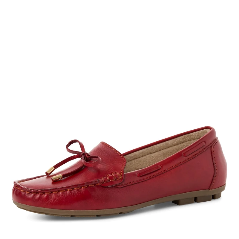 MARCO TOZZI Women's 2-24609-44 Moccasin, red, 6 UK
