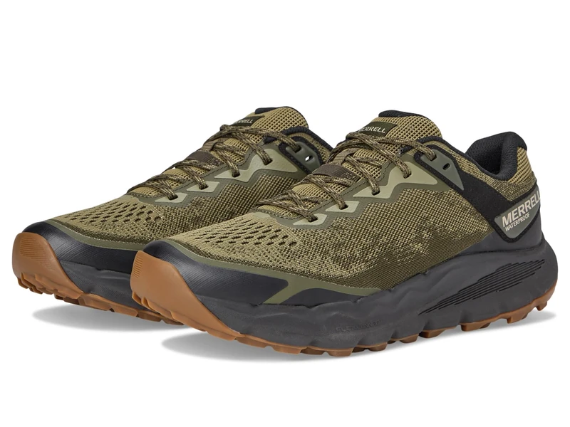 MERRELL Men's Nova 4 Waterproof Trail Running Shoe, Drab, 10.5 UK