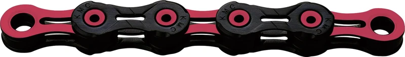 KMC DLC11 Waxed 11 Speed Chain, Black/Pink, 118 Link