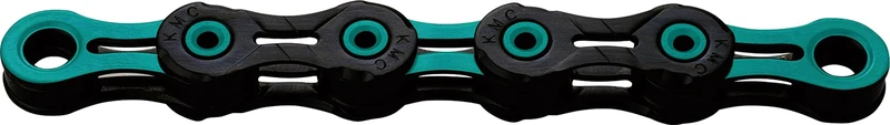 KMC DLC11 Waxed 11 Speed Chain, Black/Celeste, 118 Link