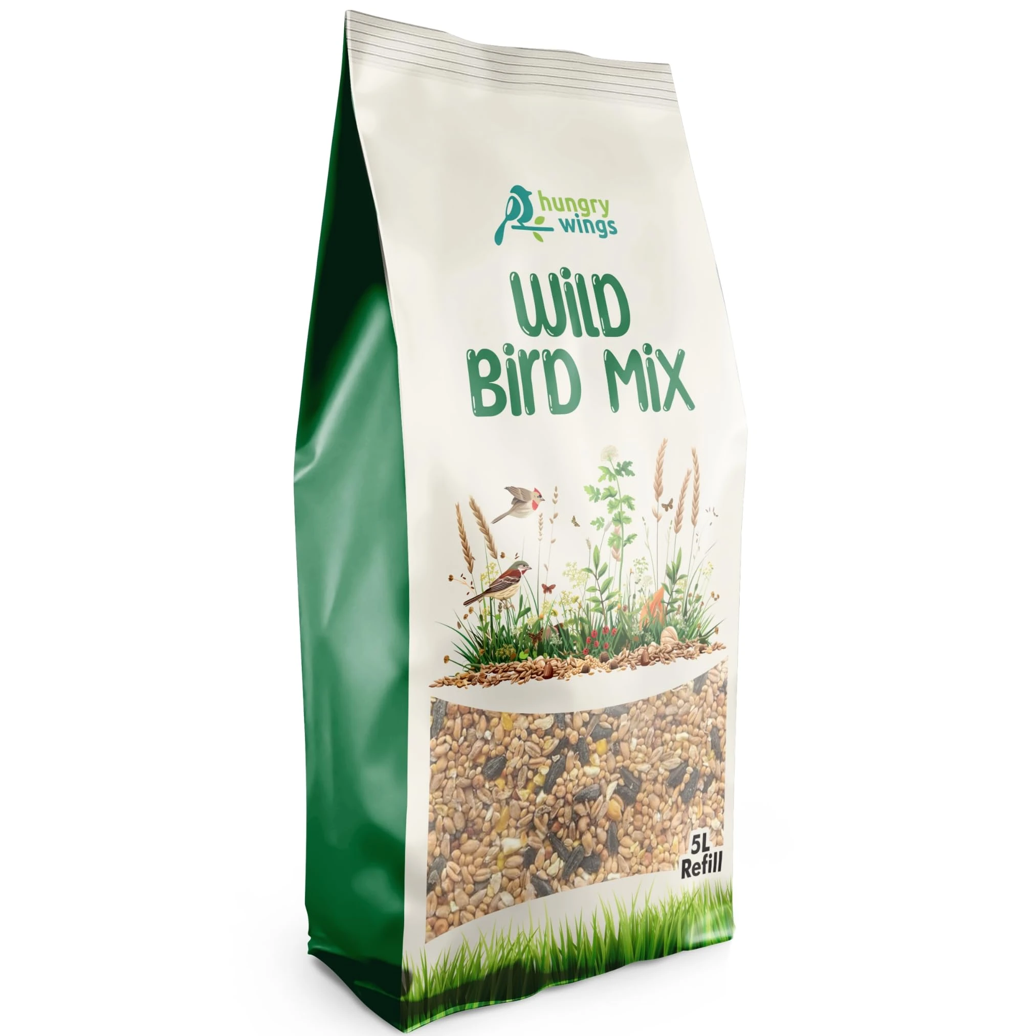 Premium Wild Bird Food 5L Refill, (5L Bag, Wild Bird Mix)