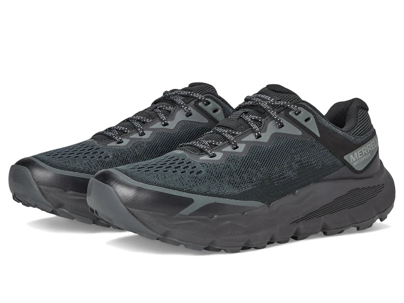 MERRELL Men's Nova 4 Waterproof Trail Running Shoe, Black, 8.5 UK