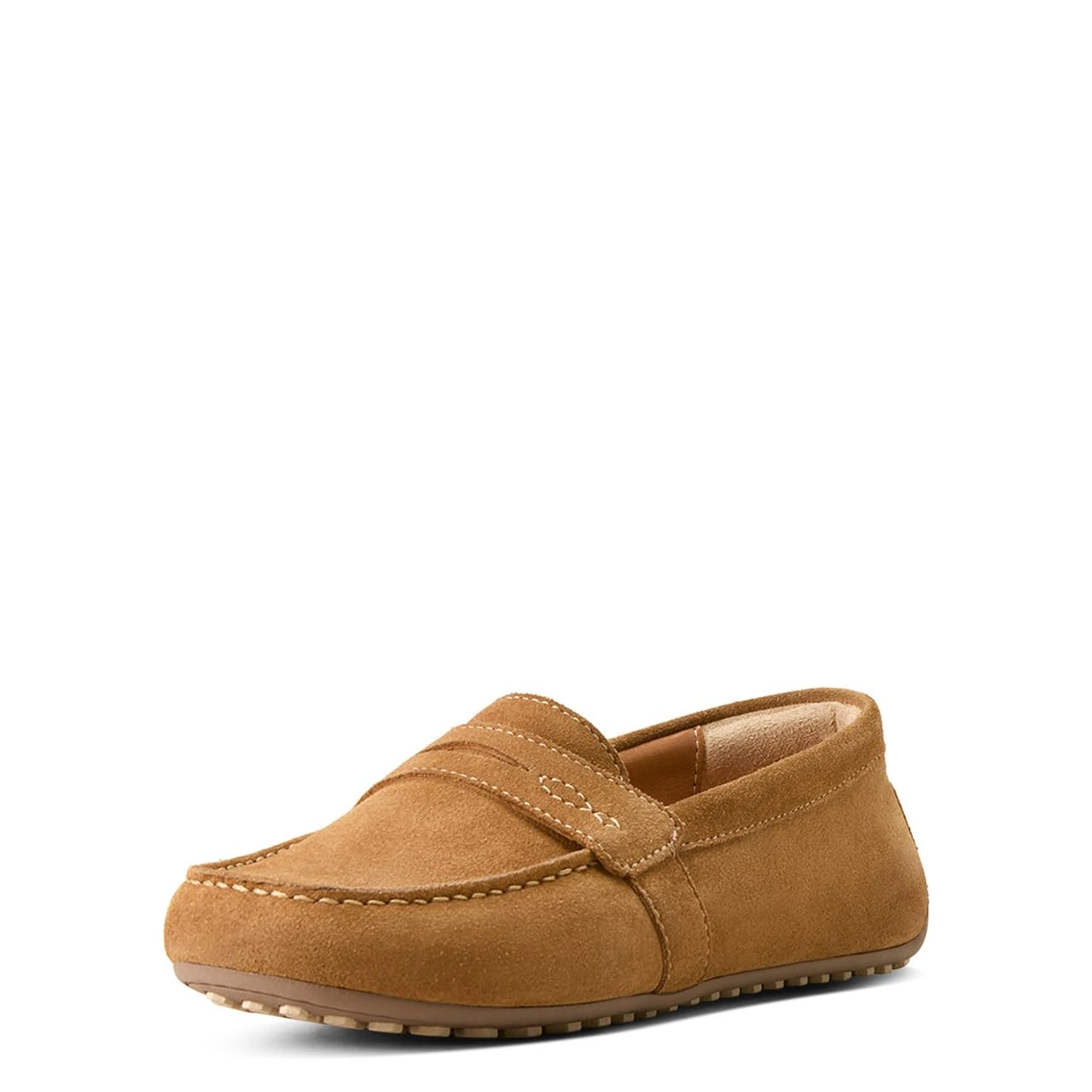 ARIAT Womens Selene Driving Slip On Loafers Casual - Brown, Caramel Suede, 8.5 UK