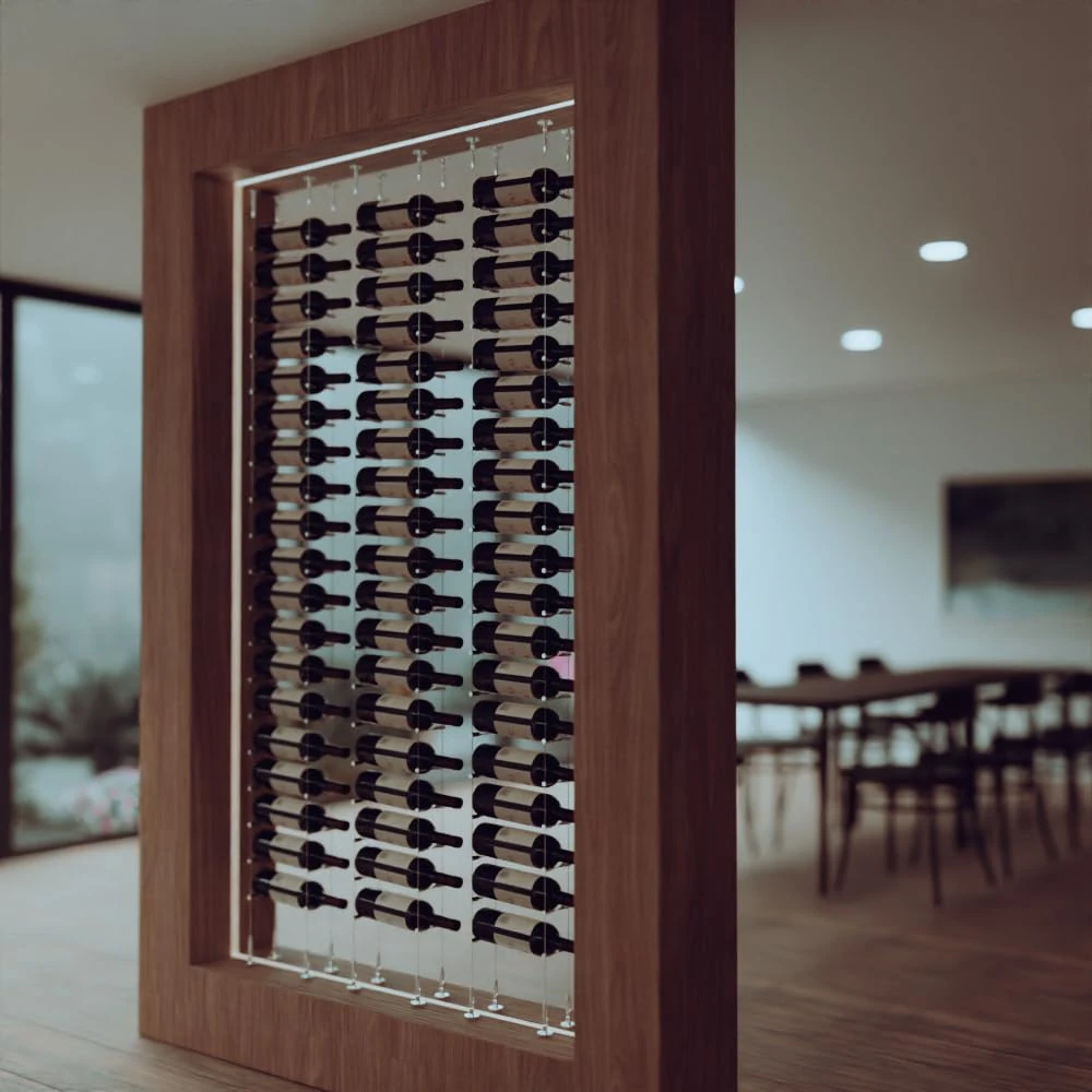 Cable Wine Racking System - Floor to Ceiling Wine Storage by Wine Stash