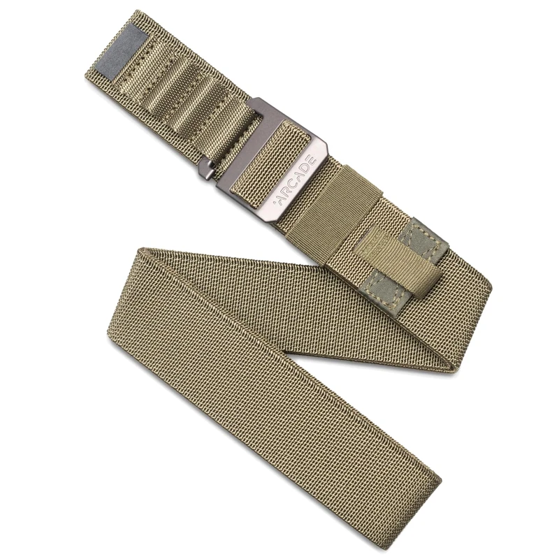 Arcade Belts Hardware Utility Belt, Olive - Aluminum, Regular | M/L – Fits up to 40”